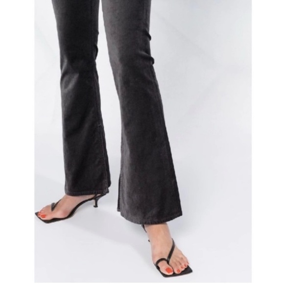 Citizens Of Humanity Charcoal Velvet Georgia Bootcut Flare Pants - Picture 3 of 16